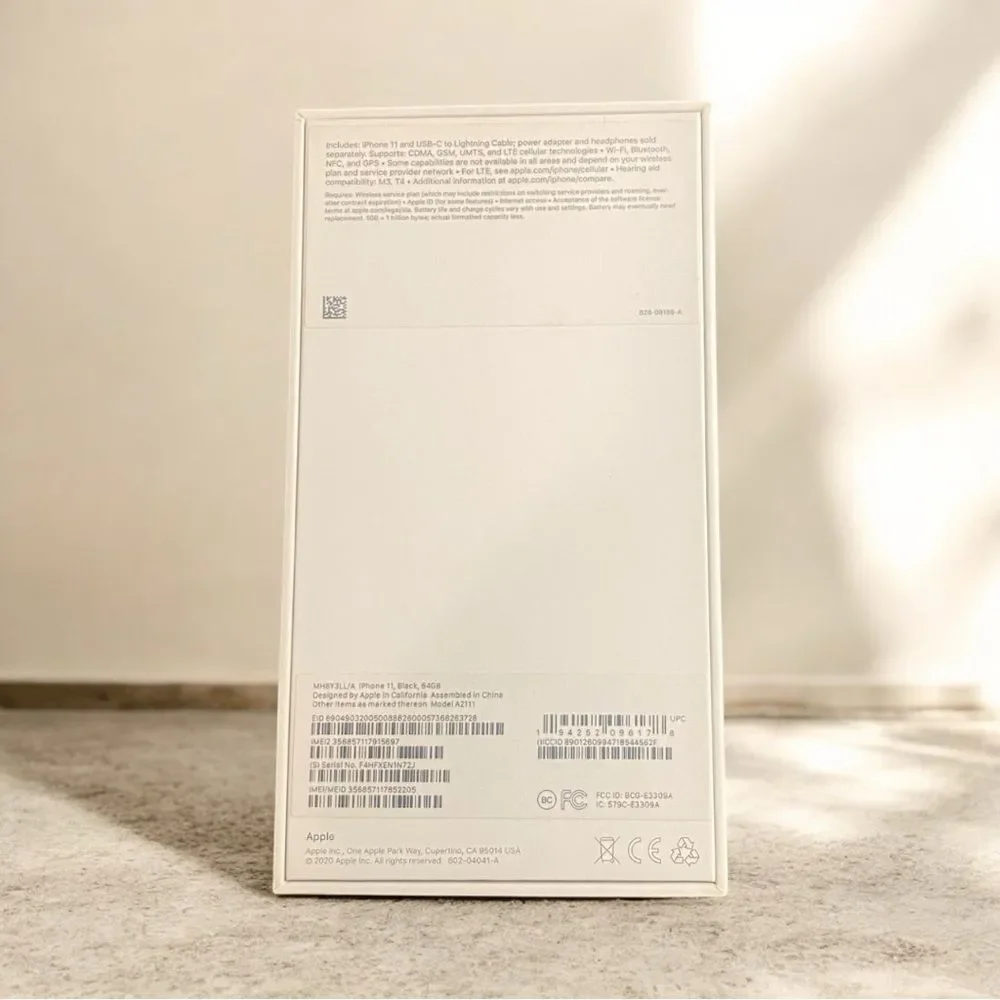 iPhone 11 BOX only!!  Black. Excellent condition.